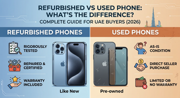 Refurbished vs used phone difference complete guide for UAE buyers 2026