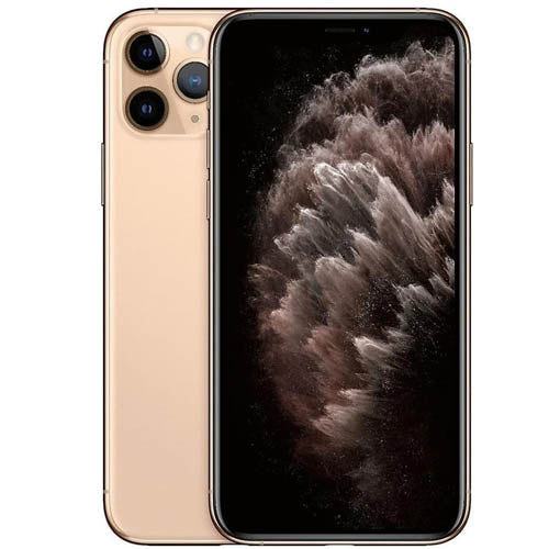 Apple iPhone 11 Pro Max Gold Front and Back View