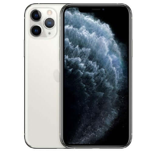 Apple iPhone 11 Pro Silver Front and Back View