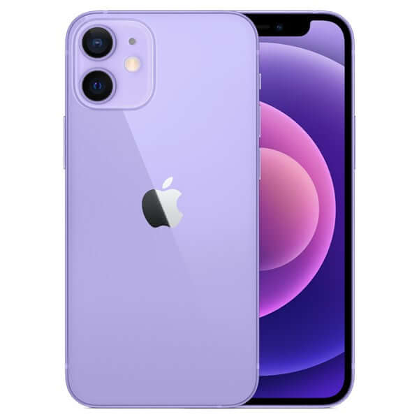 Apple iPhone 12 Mini Purple Front and Back View