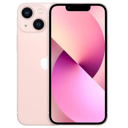Apple iPhone 13 Mini Pink Front and Back View