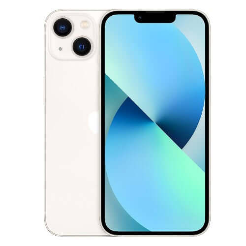 Apple iPhone 13 Mini Starlight Front and Back View