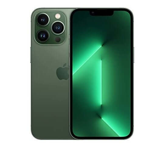 Apple iPhone 13 Pro Alpine Green Front and Back View