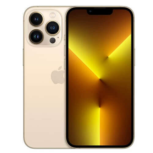 Apple iPhone 13 Pro Gold Front and Back View