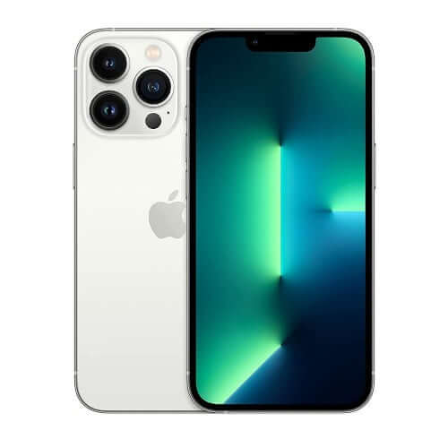 Apple iPhone 13 Pro Silver Front and Back View