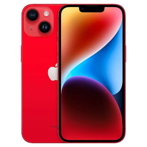 Apple iPhone 14 Plus Red Front and Back View