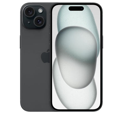 Apple iPhone 15 Black Front and Back View