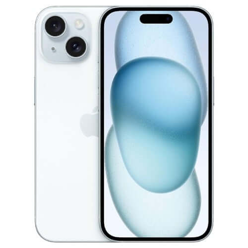 Apple iPhone 15 Plus Blue Front and Back View